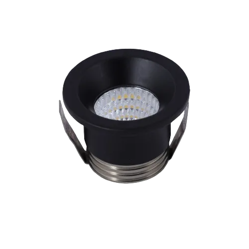 3 Watt Curve Button COB Light — Matt Black