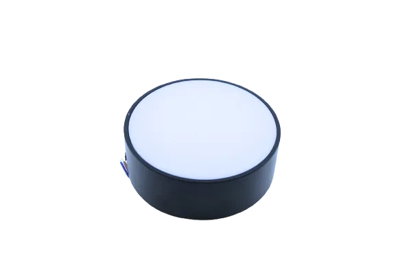 16 Watt Rimless Aluminium Surface Light — Black